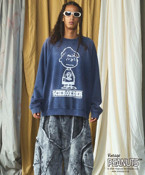 MAISON SPECIAL(メゾンスペシャル)の「《UNISEX》「PEANUTS」プライムオーバークルーネックスウェット/「PEANUTS」Prime-Over Crew Neck Sweatshirt【MAISON SPECIAL/メゾンスペシャル】(スウェット・メンズ・オレンジ/テラコッタ/ネイビー・0/1/2)」の19枚目の写真