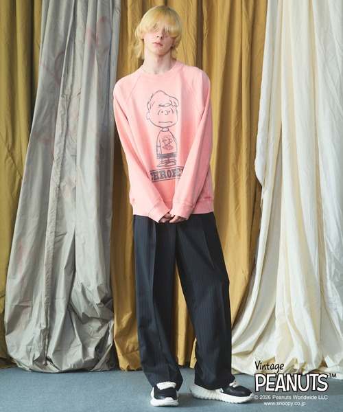 MAISON SPECIAL(メゾンスペシャル)の「《UNISEX》「PEANUTS」プライムオーバークルーネックスウェット/「PEANUTS」Prime-Over Crew Neck Sweatshirt【MAISON SPECIAL/メゾンスペシャル】(スウェット・メンズ・オレンジ/テラコッタ/ネイビー・0/1/2)」の21枚目の写真