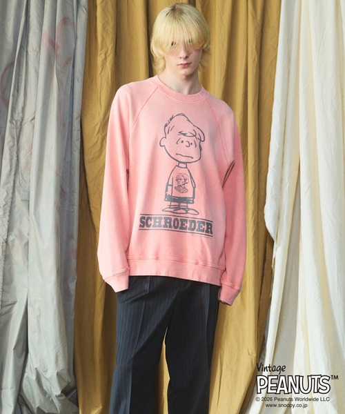 MAISON SPECIAL(メゾンスペシャル)の「《UNISEX》「PEANUTS」プライムオーバークルーネックスウェット/「PEANUTS」Prime-Over Crew Neck Sweatshirt【MAISON SPECIAL/メゾンスペシャル】(スウェット・メンズ・オレンジ/テラコッタ/ネイビー・0/1/2)」の16枚目の写真