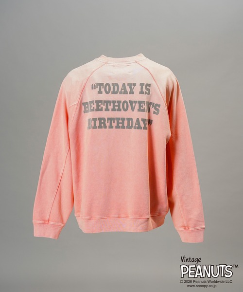 MAISON SPECIAL(メゾンスペシャル)の「《UNISEX》「PEANUTS」プライムオーバークルーネックスウェット/「PEANUTS」Prime-Over Crew Neck Sweatshirt【MAISON SPECIAL/メゾンスペシャル】(スウェット・メンズ・オレンジ/テラコッタ/ネイビー・0/1/2)」の6枚目の写真