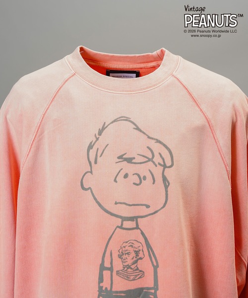 MAISON SPECIAL(メゾンスペシャル)の「《UNISEX》「PEANUTS」プライムオーバークルーネックスウェット/「PEANUTS」Prime-Over Crew Neck Sweatshirt【MAISON SPECIAL/メゾンスペシャル】(スウェット・メンズ・オレンジ/テラコッタ/ネイビー・0/1/2)」の5枚目の写真