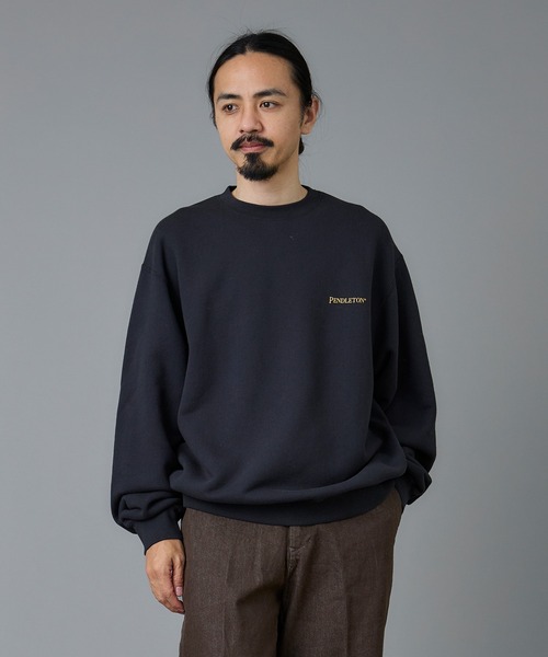 PENDLETON(ペンドルトン)の「PENDLETON/ペンドルトン フレンチ テリー バック プリント スウェット(スウェット・メンズ・ライトグレー/ライトブルー/ブラック/アイボリー・SMALL/MEDIUM/LARGE)」の7枚目の写真