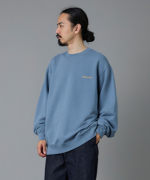 PENDLETON(ペンドルトン)の「PENDLETON/ペンドルトン フレンチ テリー バック プリント スウェット(スウェット・メンズ・ライトグレー/ライトブルー/ブラック/アイボリー・SMALL/MEDIUM/LARGE)」の17枚目の写真