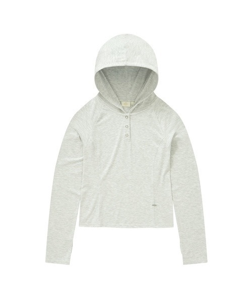 COVERNAT(カバーナット)の「WOMEN HOODED LONG SLEEVE(Tシャツ/カットソー・レディース・ライム/杢グレー・SMALL/MEDIUM)」の6枚目の写真