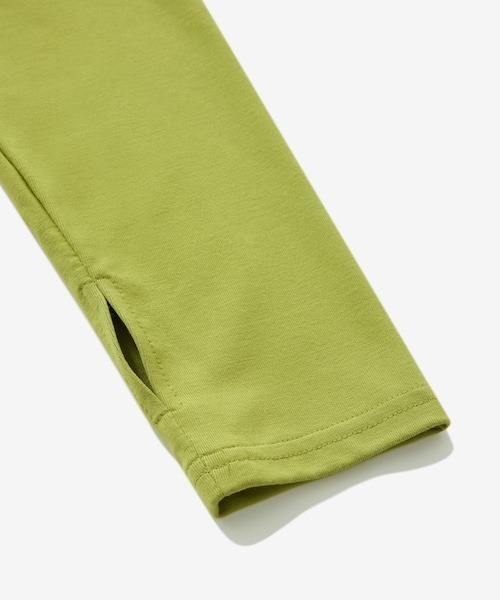 COVERNAT(カバーナット)の「WOMEN HOODED LONG SLEEVE(Tシャツ/カットソー・レディース・ライム/杢グレー・SMALL/MEDIUM)」の16枚目の写真