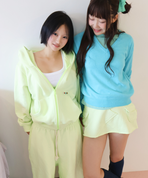 KIKOZY(キコジ)の「Macaroon Hood zip up_Lemon(パーカー・レディース・その他・FREE)」の6枚目の写真