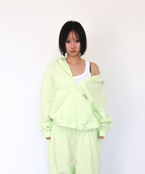 KIKOZY(キコジ)の「Macaroon Hood zip up_Lemon(パーカー・レディース・その他・FREE)」の4枚目の写真