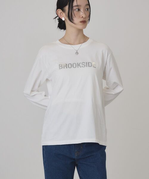 AMERICAN HOLIC（アメリカンホリック）の「ベーシックアソートプリントロンT（Tシャツ/カットソー・レディース・アイボリー/サックスブルー/オフホワイト・M/L）」の17枚目の写真