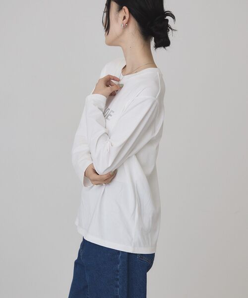 AMERICAN HOLIC（アメリカンホリック）の「ベーシックアソートプリントロンT（Tシャツ/カットソー・レディース・アイボリー/サックスブルー/オフホワイト・M/L）」の18枚目の写真