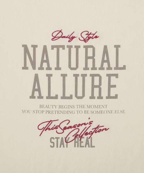 AMERICAN HOLIC（アメリカンホリック）の「ベーシックアソートプリントロンT（Tシャツ/カットソー・レディース・アイボリー/サックスブルー/オフホワイト・M/L）」の6枚目の写真