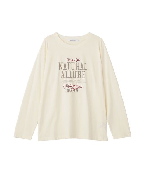 AMERICAN HOLIC（アメリカンホリック）の「ベーシックアソートプリントロンT（Tシャツ/カットソー・レディース・アイボリー/サックスブルー/オフホワイト・M/L）」の7枚目の写真