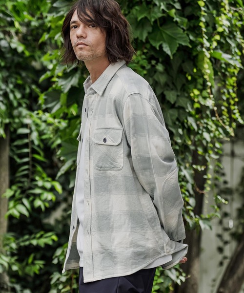 CAMBIO(カンビオ)の「ms6673- ヘビーネルワークシャツ - チェック(HLCM0285)(シャツ/ブラウス・メンズ・レッド/イエロー/ブルー/グレー系その他・M/L/XL)」の6枚目の写真