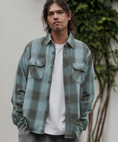 CAMBIO(カンビオ)の「ms6673- ヘビーネルワークシャツ - チェック(HLCM0285)(シャツ/ブラウス・メンズ・レッド/イエロー/ブルー/グレー系その他・M/L/XL)」の9枚目の写真