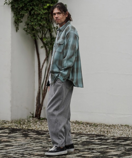 CAMBIO(カンビオ)の「ms6673- ヘビーネルワークシャツ - チェック(HLCM0285)(シャツ/ブラウス・メンズ・レッド/イエロー/ブルー/グレー系その他・M/L/XL)」の11枚目の写真