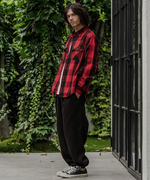 CAMBIO(カンビオ)の「ms6673- ヘビーネルワークシャツ - チェック(HLCM0285)(シャツ/ブラウス・メンズ・レッド/イエロー/ブルー/グレー系その他・M/L/XL)」の15枚目の写真