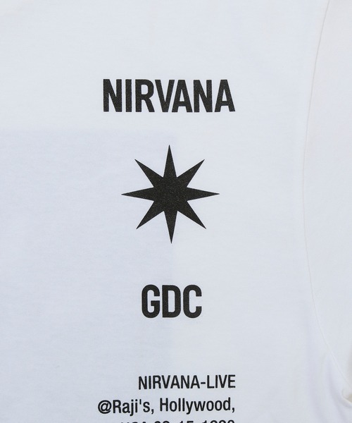 GDC（ジーディーシー）の「【Charles Peterson X NIRVANA / GDC】Raji's Finger Point Tee（Tシャツ/カットソー・メンズ・ブラック/ホワイト・SMALL/MEDIUM/LARGE/X-LARGE）」の9枚目の写真