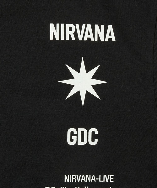 GDC（ジーディーシー）の「【Charles Peterson X NIRVANA / GDC】Raji's Finger Point Tee（Tシャツ/カットソー・メンズ・ブラック/ホワイト・SMALL/MEDIUM/LARGE/X-LARGE）」の11枚目の写真