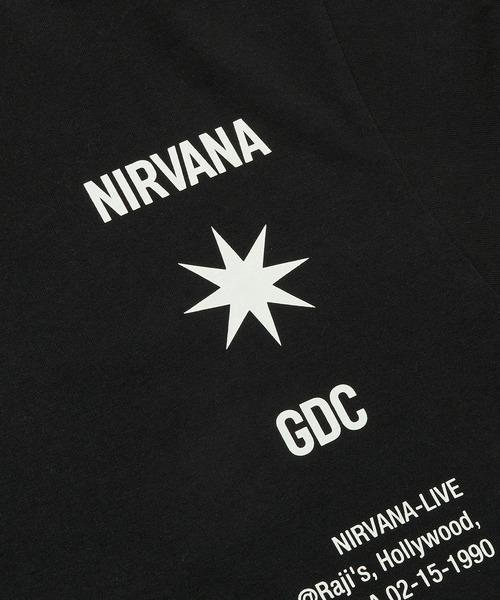 GDC（ジーディーシー）の「【Charles Peterson X NIRVANA / GDC】Raji's Finger Point Tee（Tシャツ/カットソー・メンズ・ブラック/ホワイト・SMALL/MEDIUM/LARGE/X-LARGE）」の13枚目の写真