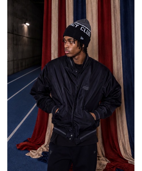 NEW ERA(ニューエラ)の「Varsity Jacket(ブルゾン・メンズ・ブラック/ネイビー・XX-LARGE/X-LARGE/LARGE/MEDIUM/SMALL)」の3枚目の写真
