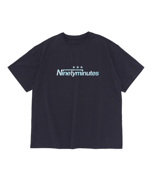 NINETYMINUTES(ナインティーミニッツ)の「ブルーウェーブ シグネチャーロゴ ドライフロー 半袖Tシャツ(チャコール)(Tシャツ/カットソー・メンズ・その他・MEDIUM/LARGE/X-LARGE/2XL)」の1枚目の写真