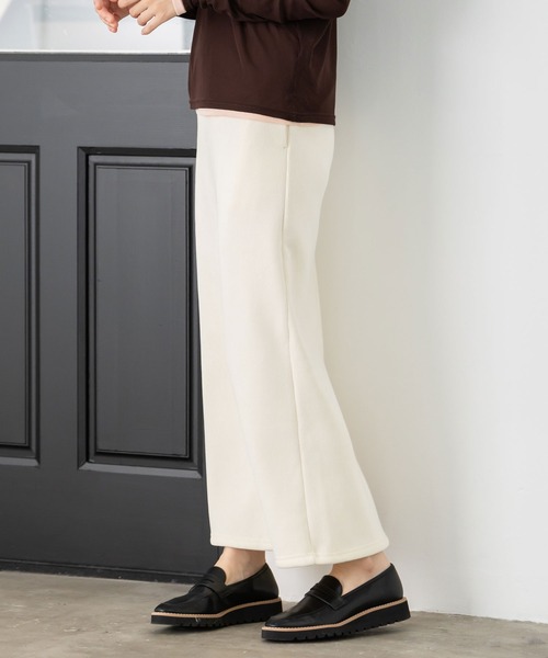 MAISONCOMFY (メゾンコンフィ)の「【コーデュロイスカート】裏フリースの暖かいナロースカート(スカート・レディース・ブラウン/ブラック/モカ/アイボリー・FREE)」の10枚目の写真