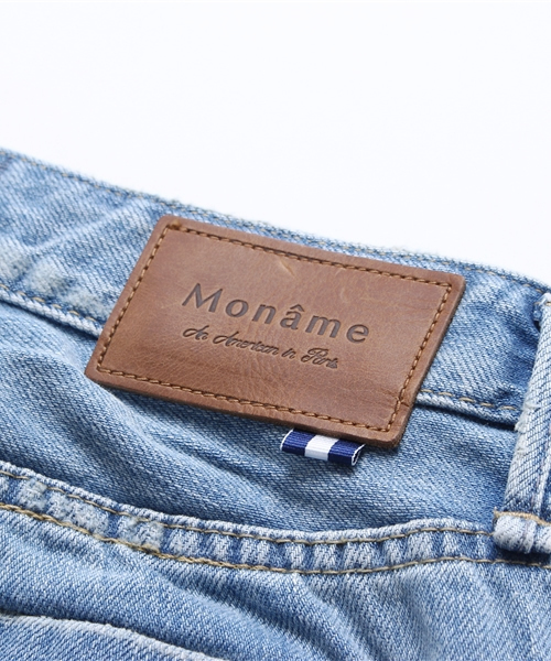 Moname(モナーム)の「【Moname(41161006)】CHARLOTTE TIGHT TAPERED <ダメージ>(デニムパンツ・レディース・インディゴブルー・9号/11号/7号)」の6枚目の写真