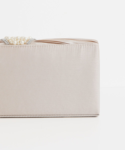 PourVous（プールヴー）の「パールビジュークラッチバッグ 同窓会 結婚式 オケージョン 二次会（クラッチバッグ・レディース・ブラック/ベージュ/シルバー・FREE）」の13枚目の写真