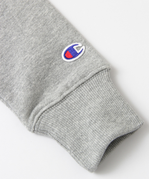Champion（チャンピオン）の「Champion×DOORS　ロゴパッチワークプルオーバー（スウェット・キッズ・グレー/ネイビー・120/90/105/135）」の12枚目の写真