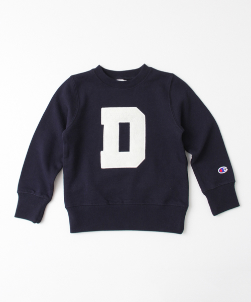 Champion（チャンピオン）の「Champion×DOORS　ロゴパッチワークプルオーバー（スウェット・キッズ・グレー/ネイビー・120/90/105/135）」の15枚目の写真