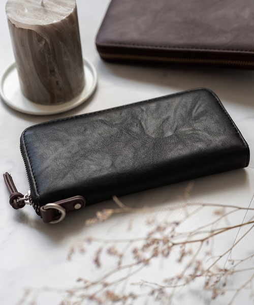 DEVICE デバイス gland ラウンド ファスナー 長財布 ウォレット（財布