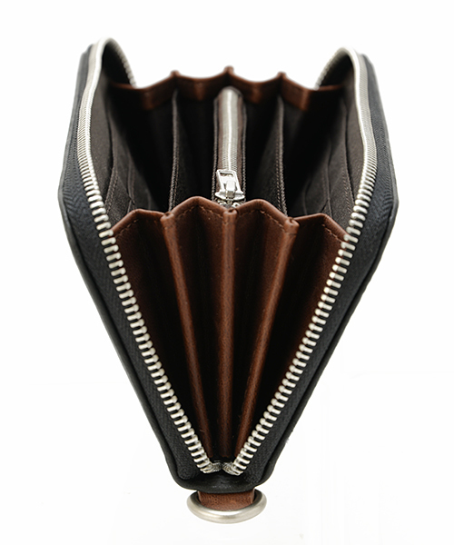 DEVICE（デバイス）の「DEVICE デバイス gland ラウンド ファスナー 長財布 ウォレット（財布・メンズ・ブラウン/キャメル/ブラック・FREE）」の14枚目の写真