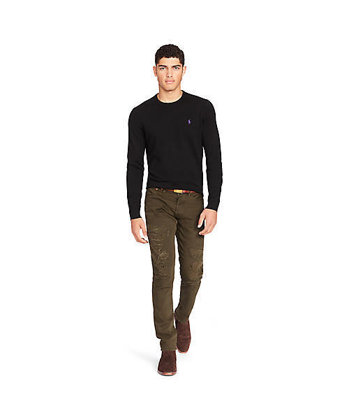 POLO RALPH LAUREN(ポロ ラルフ ローレン)の「メリノウール クルーネックセーター(ニット/セーター・メンズ・ブラック/ブルー系9/チャコールグレー/ナチュラル/グリーン・X-SMALL/MEDIUM/SMALL/LARGE/X-LARGE)」の17枚目の写真
