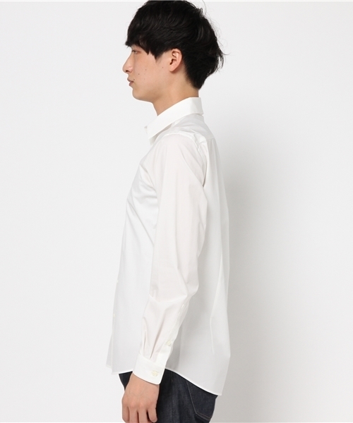 UNITED TOKYO（ユナイテッドトウキョウ）の「マルチストレッチブロードシャツ（シャツ/ブラウス・メンズ・ブルー/オフホワイト/ブラウン・1/2/3）」の4枚目の写真