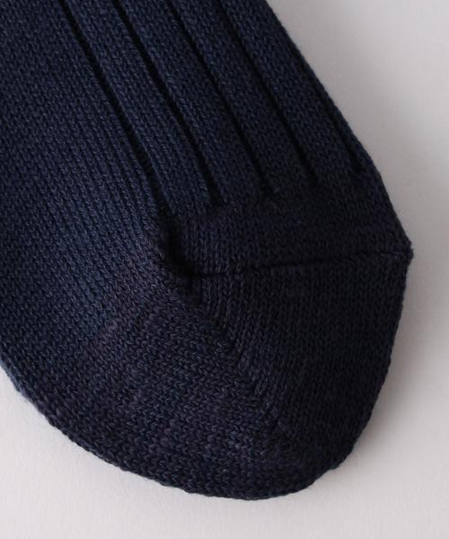 green label relaxing(グリーンレーベルリラクシング)の「BC GA 4x2RIB CREW 16F ソックス◆(ソックス/靴下・メンズ・ホワイト/ブラウン/レッド/ネイビー・FREE)」の7枚目の写真