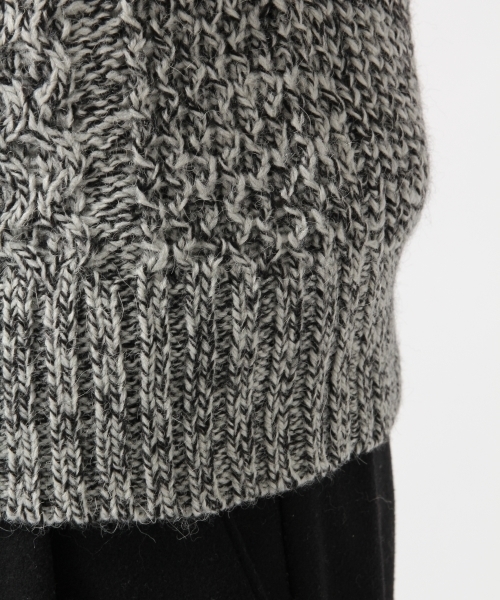 RAGEBLUE（レイジブルー）の「アルパカ混ケーブルニットタートル/729127（ニット/セーター・メンズ・ダークブラウン/ホワイト/ネイビー/グレー系その他/レッド・SMALL/MEDIUM/LARGE）」の16枚目の写真