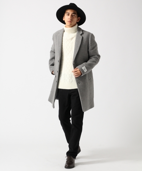 RAGEBLUE（レイジブルー）の「アルパカ混ケーブルニットタートル/729127（ニット/セーター・メンズ・ダークブラウン/ホワイト/ネイビー/グレー系その他/レッド・SMALL/MEDIUM/LARGE）」の19枚目の写真