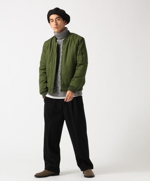 RAGEBLUE（レイジブルー）の「アルパカ混ケーブルニットタートル/729127（ニット/セーター・メンズ・ダークブラウン/ホワイト/ネイビー/グレー系その他/レッド・SMALL/MEDIUM/LARGE）」の10枚目の写真