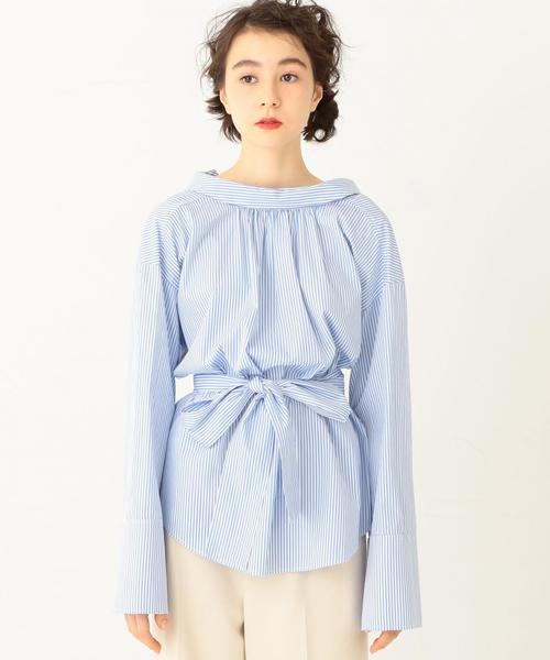 Another Edition(アナザーエディション)の「ストライプブラウス ◆(シャツ/ブラウス・レディース・ネイビー/ライトブルー・フリー)」の21枚目の写真