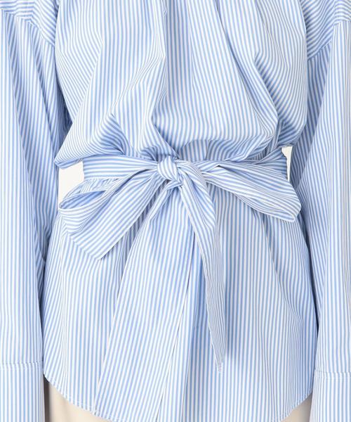 Another Edition(アナザーエディション)の「ストライプブラウス ◆(シャツ/ブラウス・レディース・ネイビー/ライトブルー・フリー)」の13枚目の写真