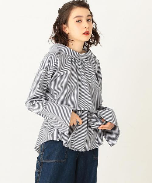 Another Edition(アナザーエディション)の「ストライプブラウス ◆(シャツ/ブラウス・レディース・ネイビー/ライトブルー・フリー)」の12枚目の写真