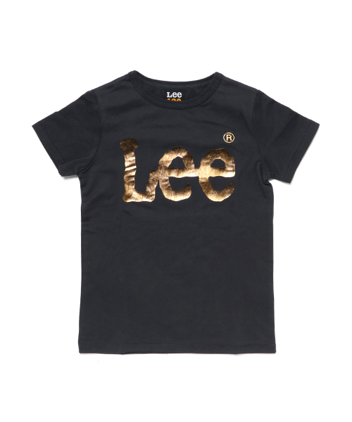 Lee(リー)の「【キッズ】Lee リー オーロラ箔プリントロゴT(120~140cm)(Tシャツ/カットソー・キッズ・ブラック・130cm/120cm/140cm)」の1枚目の写真
