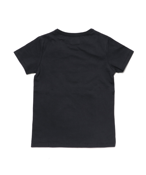 Lee(リー)の「【キッズ】Lee リー オーロラ箔プリントロゴT(120~140cm)(Tシャツ/カットソー・キッズ・ブラック・130cm/120cm/140cm)」の2枚目の写真