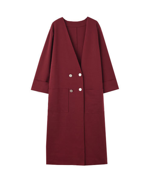 marjour（マージュール）の「PONTE LIGHT JAKET（カーディガン/ボレロ・レディース・ホワイト/ベージュ/グレー/ワインレッド/ダークブラウン・MEDIUM）」の5枚目の写真