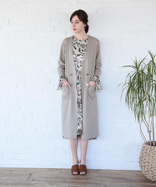 marjour（マージュール）の「PONTE LIGHT JAKET（カーディガン/ボレロ・レディース・ホワイト/ベージュ/グレー/ワインレッド/ダークブラウン・MEDIUM）」の10枚目の写真