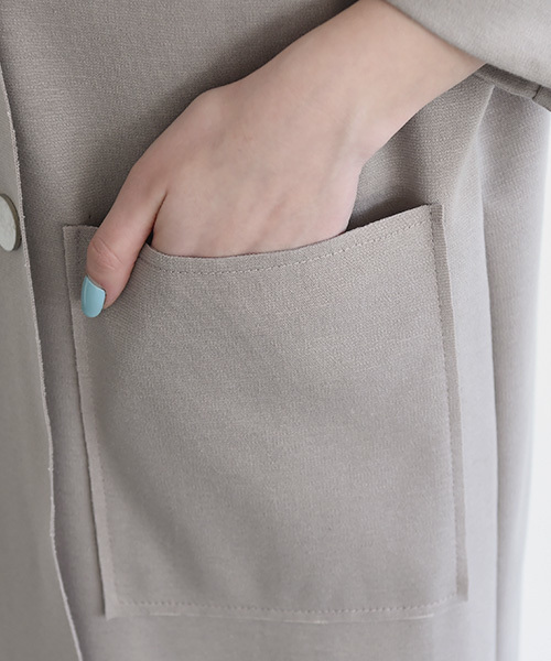 marjour（マージュール）の「PONTE LIGHT JAKET（カーディガン/ボレロ・レディース・ホワイト/ベージュ/グレー/ワインレッド/ダークブラウン・MEDIUM）」の22枚目の写真