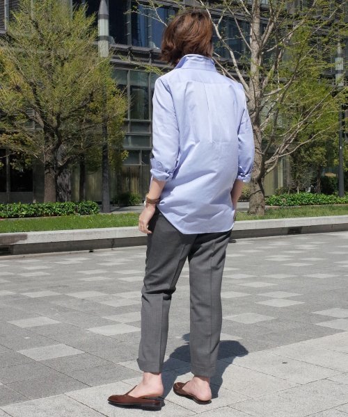Deuxieme Classe(ドゥーズィエムクラス)の「ワイヤーwashシャツ◆(シャツ/ブラウス・レディース・ホワイト/サックスブルー/スカイブルー・FREE)」の10枚目の写真