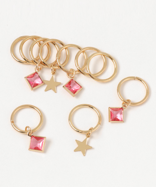 WEGO（ウィゴー）の「WEGO/ストーンヘアピアス（その他ヘアアクセサリー・レディース・グリーン/ピンク/ホワイト・FREE）」の3枚目の写真