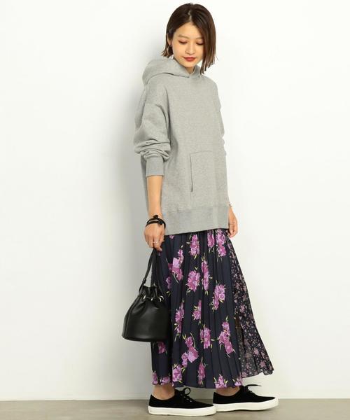 BEAUTY&YOUTH UNITED ARROWS(ビューティーアンドユースユナイテッドアローズ)の「BY∴ フラワーパッチプリーツロングスカート ◆(スカート・レディース・ネイビー/マスタード・FREE)」の7枚目の写真