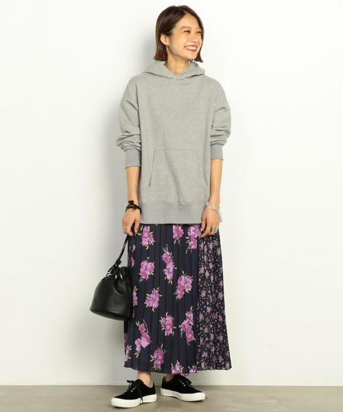 BEAUTY&YOUTH UNITED ARROWS(ビューティーアンドユースユナイテッドアローズ)の「BY∴ フラワーパッチプリーツロングスカート ◆(スカート・レディース・ネイビー/マスタード・FREE)」の13枚目の写真