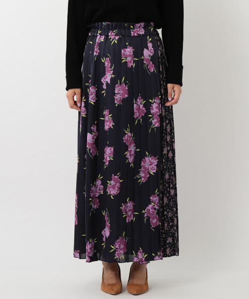 BEAUTY&YOUTH UNITED ARROWS(ビューティーアンドユースユナイテッドアローズ)の「BY∴ フラワーパッチプリーツロングスカート ◆(スカート・レディース・ネイビー/マスタード・FREE)」の16枚目の写真